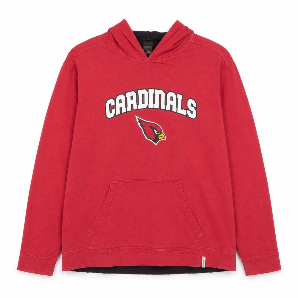 Reebok Arizona Cardinals Reversible Hoodie Shirt Mens XL Red Black NFL Football